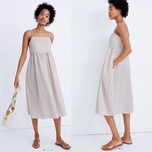 NWT MADEWELL cami tie-strap sundress in bright bud